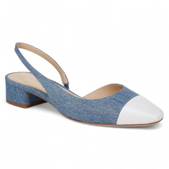 Veronica Beard Shoes - Cecile Sling Womens Slip on Dressy Slingback Heels